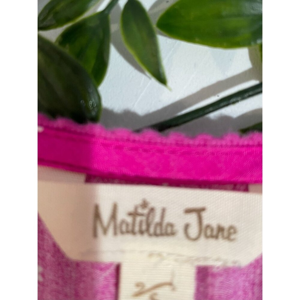 Matilda Jane Pink Floral Dress With Ruched Waist & Button Details - Picture 16 of 16